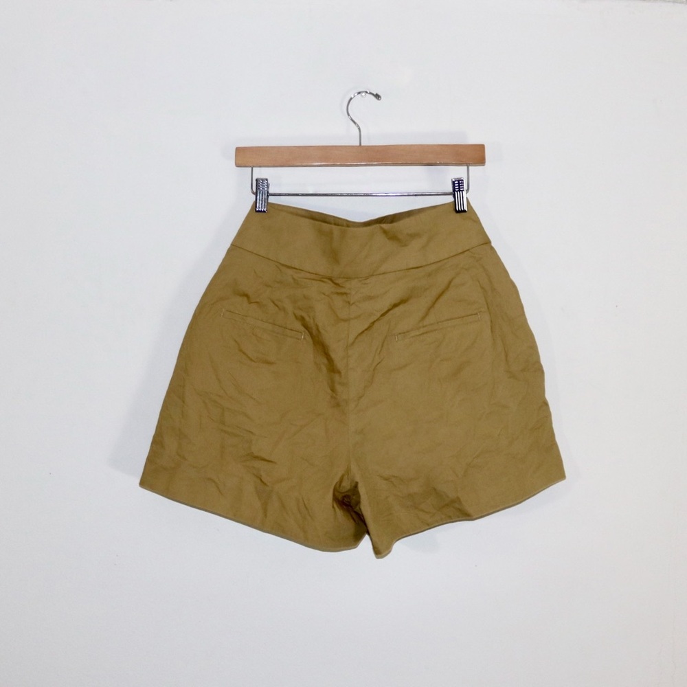 J.Crew Tie-waist Shorts in Cotton Poplin in Honey Brown - Picture 3 of 6